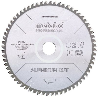 Пильний диск Metabo Aluminium cut HW/CT 305х2.6/2.2x30, Z84 FZ/TZ 5 град. (628448000)