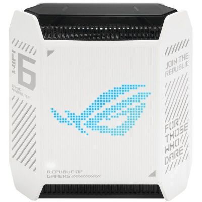 Маршрутизатор ASUS ROG Rapture GT6 1PK white AX10000 3xGE LAN 1x2.5GE WAN 1xUSB 3.2 g1 WPA3 OFDMA MESH