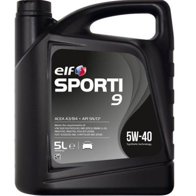 Масло моторное Elf Sporti 9 5W-40, 5л (41021127501) (214252)