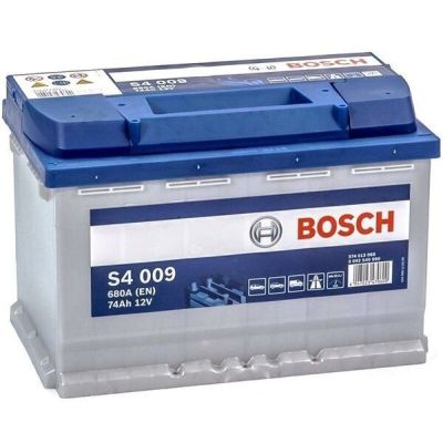 Автомобильный аккумулятор Bosch 74Ah-12v (S4009), L+, EN680 (5237808871) (0092S40090)