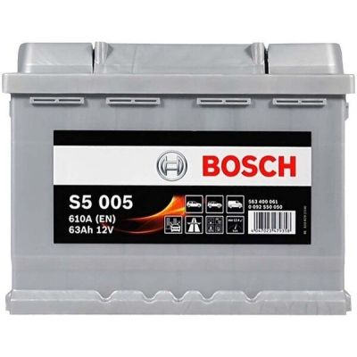 Автомобильный аккумулятор Bosch 63Ah-12v (S5005), R+, EN610 (5237437144) (0092S50050)