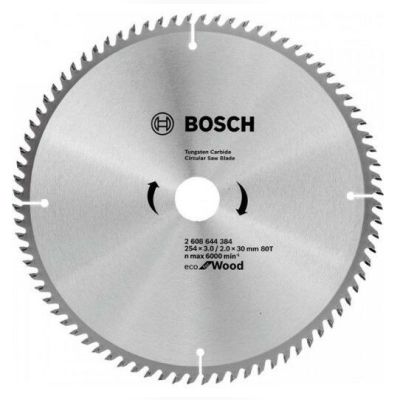 Пильний диск Bosch ECO WO 254x30 80 зуб. (2608644384)