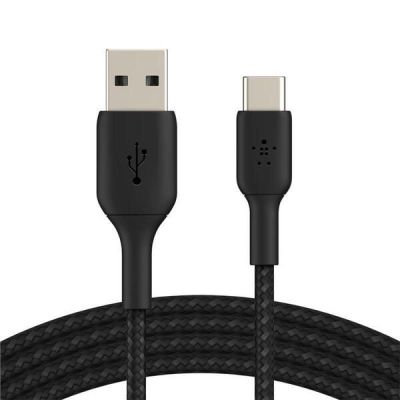 Кабель Belkin USB-A - USB-С, BRAIDED, 3m, black