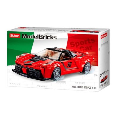 Конструктор Sluban Model bricks Гоночна машина червона (M38-B0955)
