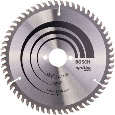 Пиляльний диск Bosch 190x30 60T Optiline (2608641188)
