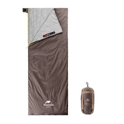 Спальник надлегкий Naturehike Summer LW180 NH21MSD09 лівий, (15C), p-p M, коричневий (6927595777954-L)