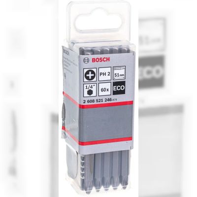 Біти Bosch ECO PH2, 51 мм, 60 шт. (2608521246)