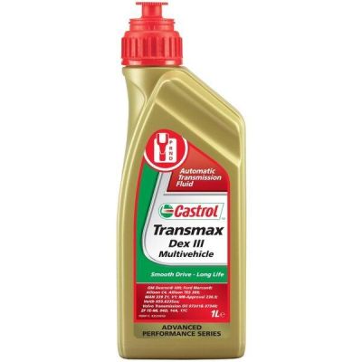 Масло трансмиссионное Castrol Transmax Dex III Multivehicle ATF3, 1л (4107436783) (15D675)