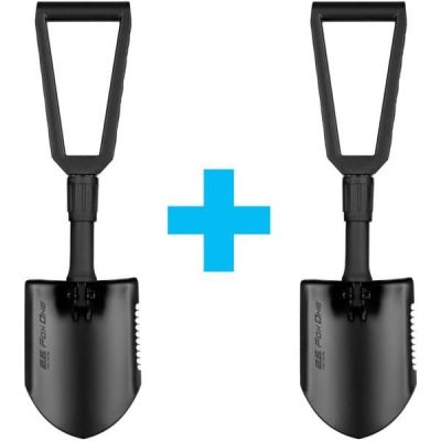 Лопата тактическая 2E Fox One Black складная, 59 см, 1.1 кг (2E-TFS-BK)