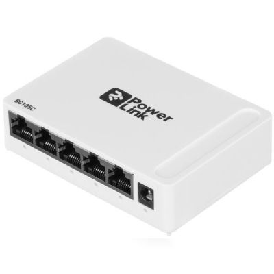 Коммутатор 2E PowerLink SG105C 5xGE, Гигабитный, неуправляемый, десктоп