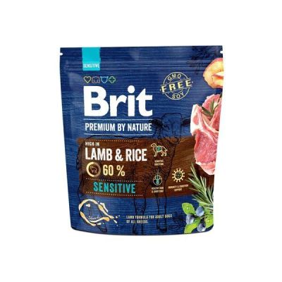 Сухой корм для собак Brit Premium Sensitive Lamb с чувствительным пищеварением со вкусом ягненка 1 кг