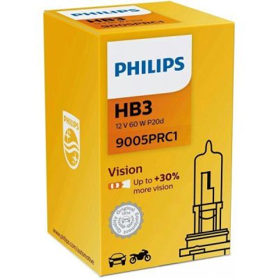 Лампа Philips галогеновая 12V Hb3 60W P20D Vision +30% (PS_9005_PR_C1)