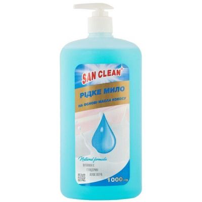 Мыло жидкое San Clean Голубое 1000мл