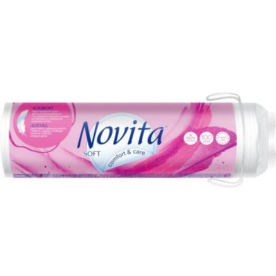 Диски ватные косметические Novita Soft 100шт