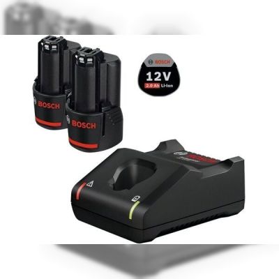 Набор из 2x аккумуляторных батарей Bosch GBA 12V 2.0Ah + GAL 12V-40 Professional (1600A019R8)