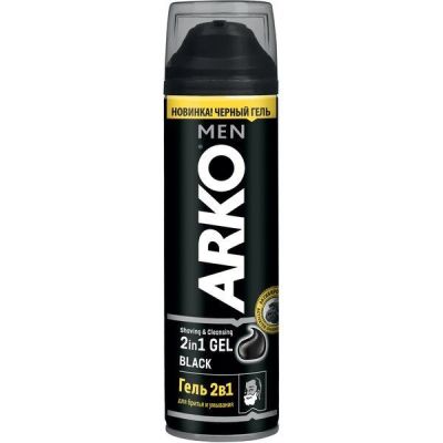 Гель для бритья Arko Black 2в1 200мл
