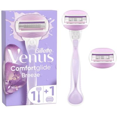 Бритва Gillette Venus ComfortGlide Breeze с 1 сменным картриджем.