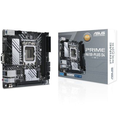 Материнcкая плата ASUS PRIME H610I-PLUS D4-CSM (90MB1B20-M0EAYC)