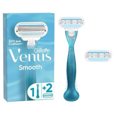Бритва Gillette Venus c 2 сменными картриджами.
