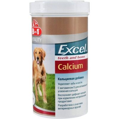 Кальций 8in1 Excel Calcium для собак таблетки 880 шт