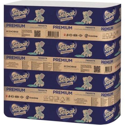 Бумажные полотенца Selpak Professional Premium 2 слоя 200лист