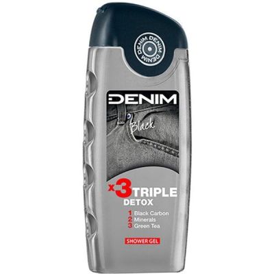 Гель для душа Denim Black тройной детокс 400мл