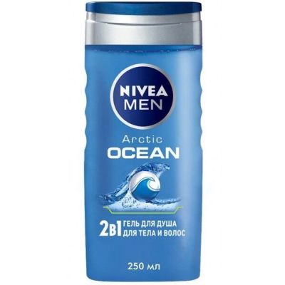Гель для душа Nivea Men 2 в 1 Arctic Ocean Для тела и волос с морской солью 250мл