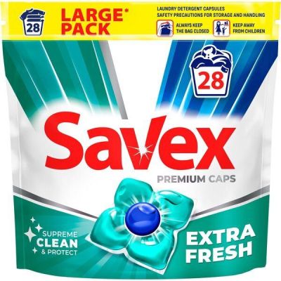 Капсулы для стирки Savex Super Caps Extra Fresh 28шт