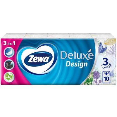 Носовые платочки Zewa Deluxe 10 шт.