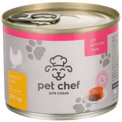 Паштет для собак Pet Chef с курицей 200 г