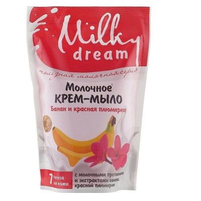 Крем-мыло жидкое Milky Dream Банан и красная плюмерия дойпак 500мл