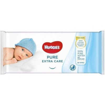 Салфетки влажные детские Huggies Pure Extra Care 56шт