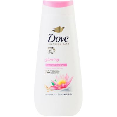 Крем-гель для душа Dove Сияние кожи с цветами лотоса и рисовой водой 225мл