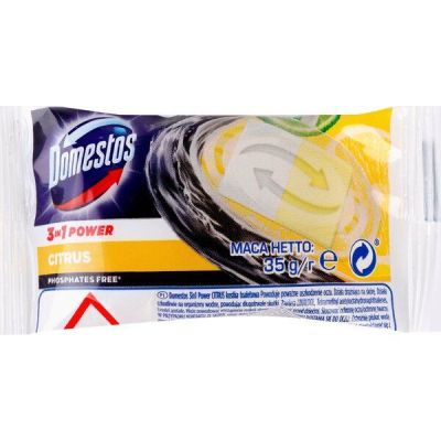 Туалетный блок Domestos Лимон Сменный блок 35г