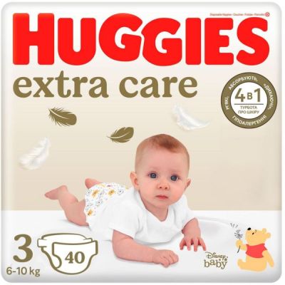 Подгузники Huggies Extra Care 3 6-10кг 40шт