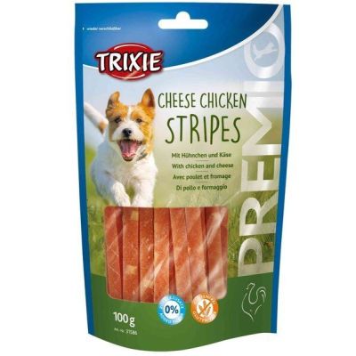Лакомство для собак Trixie PREMIO Chicken Cheese Stripes сыр/курица 100гр