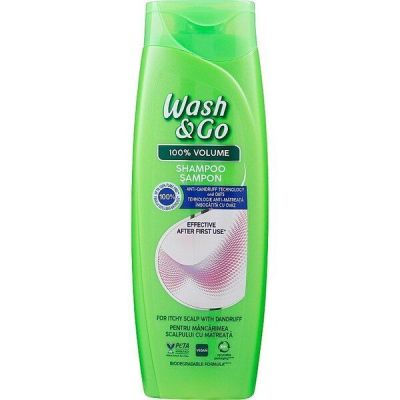Шампунь для чувствительной кожи головы Wash&Go против перхоти с экстрактом овса 360мл