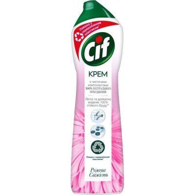 Крем для чистки кухни Cif Розовая свежесть 500 мл