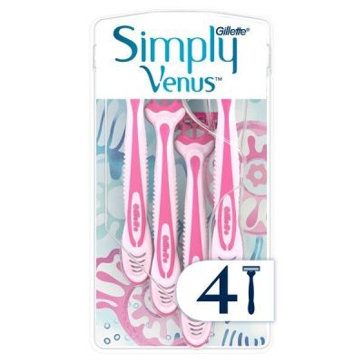 Бритва без сменных картриджей Gillette Venus Simply 3 4шт