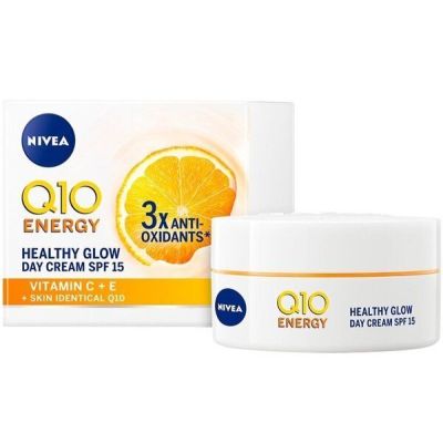 Крем дневной Nivea Q10 Energy SPF 15 Здоровое сияние 50мл