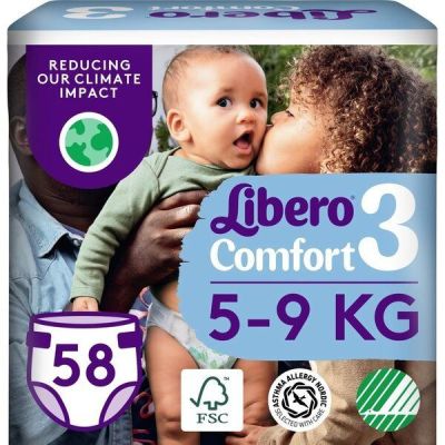 Подгузники Libero Comfort 5-9 кг Размер 3 58 шт
