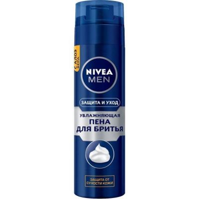 Пена для бритья Nivea Men защита и уход 200мл