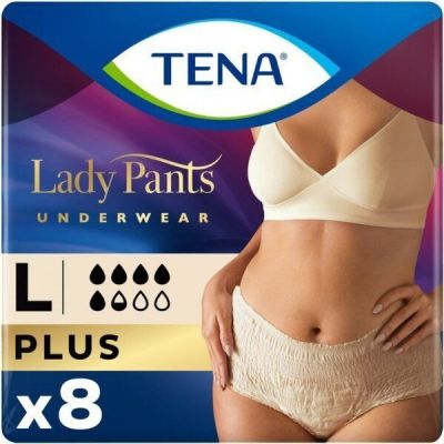 Урологические трусы Tena Lady Pants Plus для женщин Large 8шт Creme