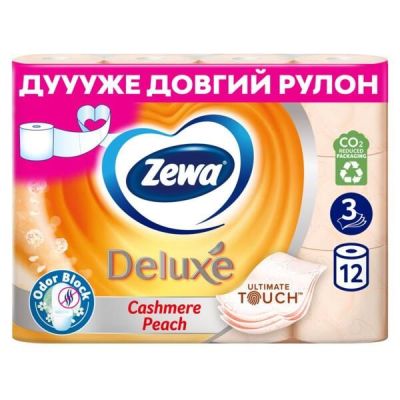 Туалетная бумага Zewa Deluxe Персик 12шт