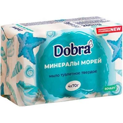 Мыло туалетное Dobra Минералы морей 70г*4шт