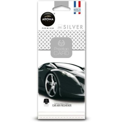Ароматизатор воздуха Aroma Car Prestige Card - Silver (92665) (5907718926651)