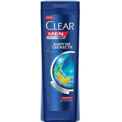 Шампунь против перхоти Clear Men Энергия свежести 250мл