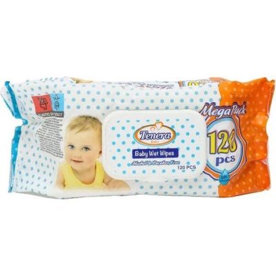 Салфетки влажные Tenera Baby 120шт