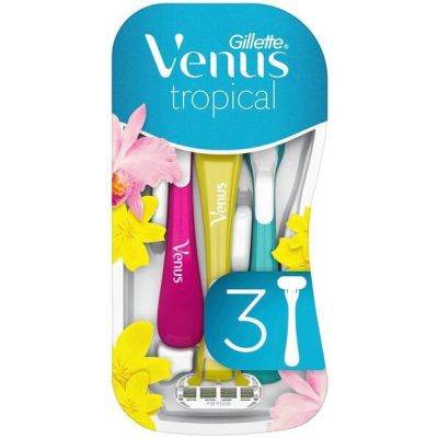 Бритва без сменных картриджей Gillette Venus Tropical 3шт