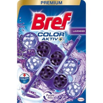 Блок туалетный Bref Цветная вода Лаванда 2*50г